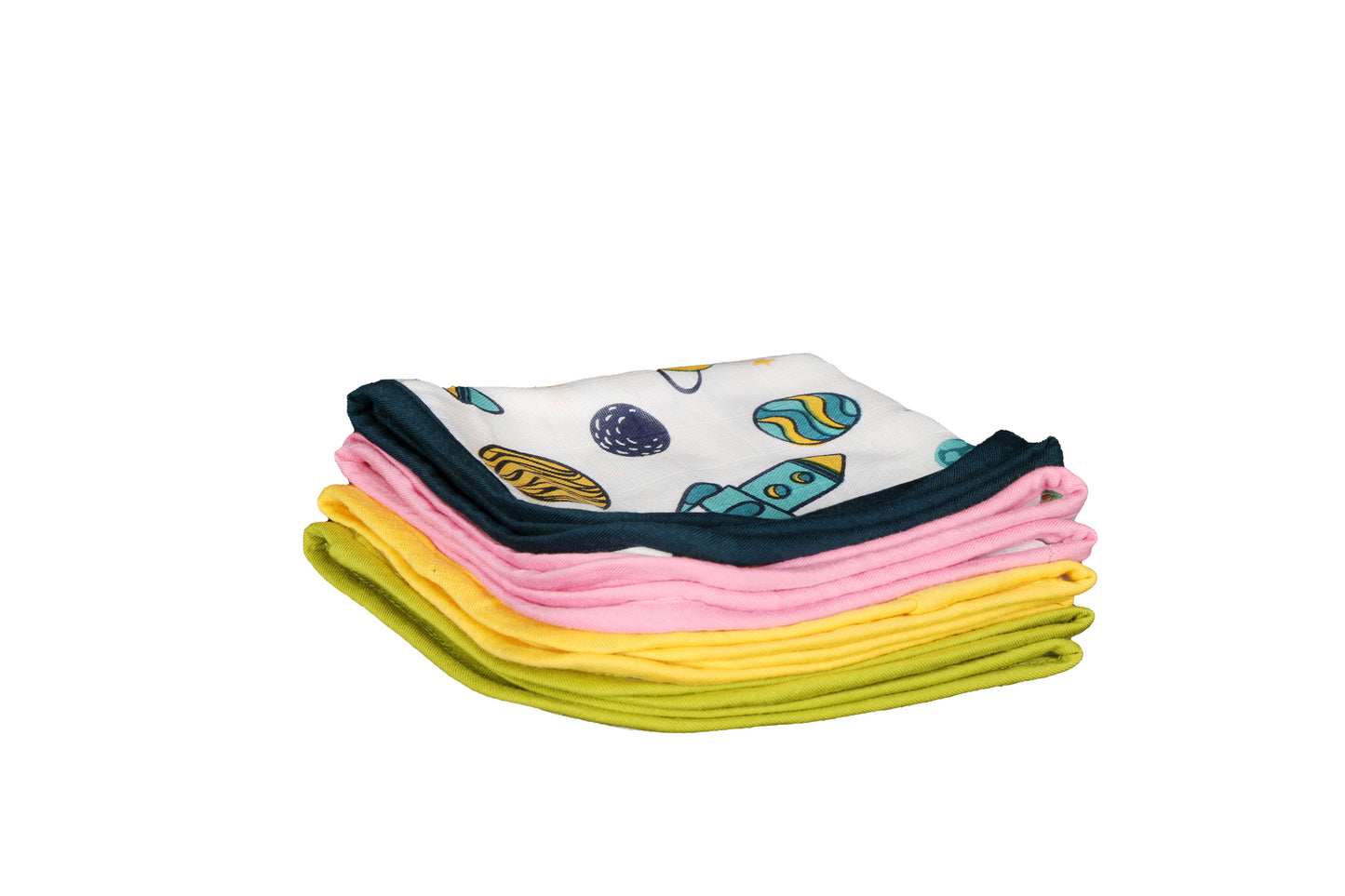 Joey Jr Organics Bamboo Muslin Baby washcloths |4 -pack